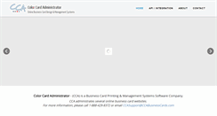 Desktop Screenshot of colorcardadministrator.com